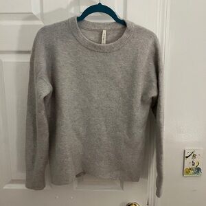 Aritzia Light Gray Crewneck Sweater